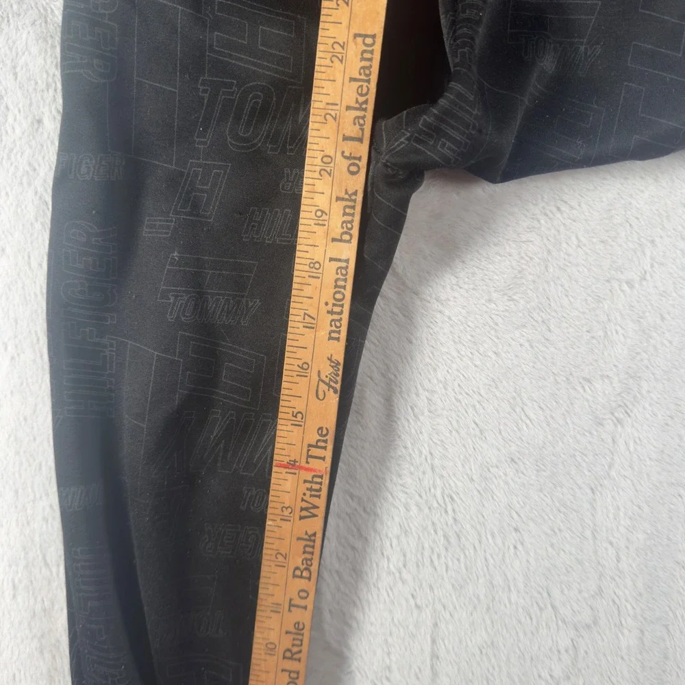 Tommy Hilfiger Boys Black All Over‎ Logo Jogger Sweatpants Size 7 Kids